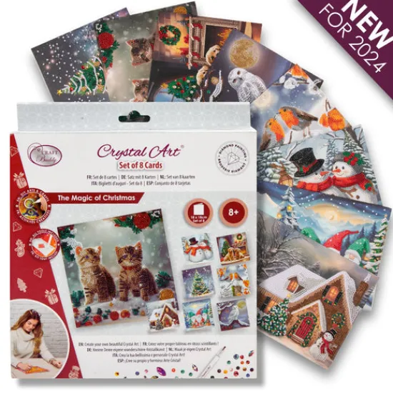 Craft Buddy 2024 Limited Edition "The Magic Of Christmas" Set of 8 Cards Discount