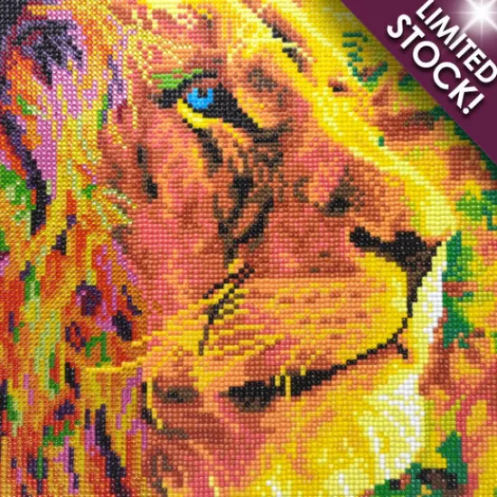 Craft Buddy “A Lion's Courage” Crystal Art Canvas Kit 30x30cm Sale
