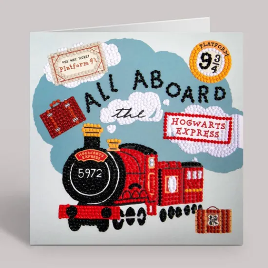Craft Buddy "All Aboard The Hogwarts Express" Harry Potter Crystal Art Card Online