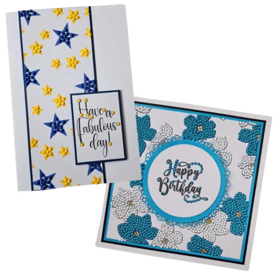 Craft Buddy All Kinds Of Birthday Greetings Crystal Art A6 Scrapbook Stamp Set New