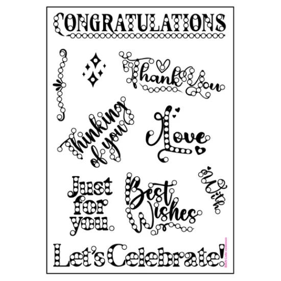 Craft Buddy "All Kinds Of Greetings” A6 Stamp Set Hot