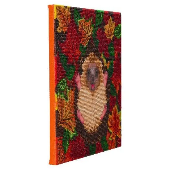 Craft Buddy "Autumn Hedgehog" Crystal Art Canvas Kit 30x30cm Best