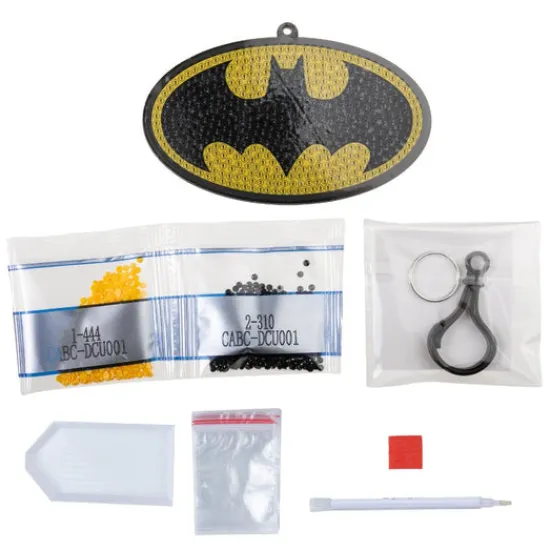 Craft Buddy "Batman" Crystal Art Bag Charm Kit DC Discount