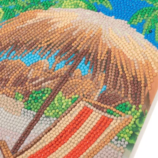 Craft Buddy “Beach Life” Crystal Art Canvas Kit 30x30cm New