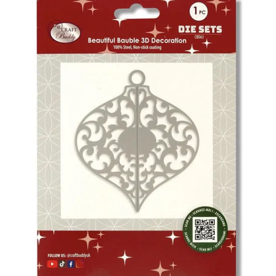 Craft Buddy "Beautiful Bauble" 3D Decoration Die Set Sale