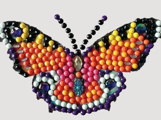 Craft Buddy "Beautiful Butterfly" Crystal Art Motif New