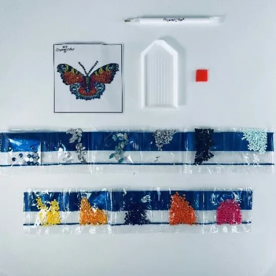 Craft Buddy "Beautiful Butterfly" Crystal Art Motif New