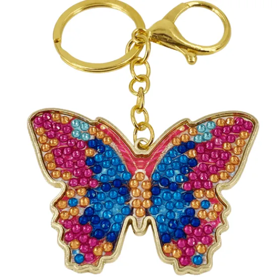 Craft Buddy Bianca Butterfly Crystal Art Metal Keyring Kit Online