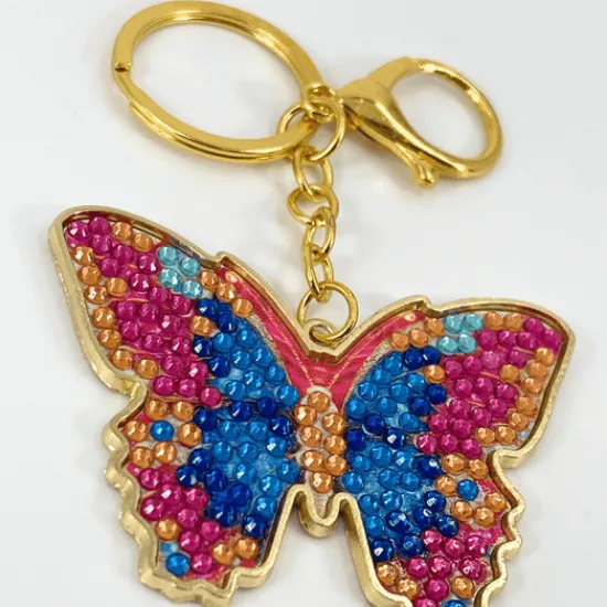 Craft Buddy Bianca Butterfly Crystal Art Metal Keyring Kit Online