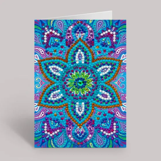 Craft Buddy Blue Mandala, 10x15cm Crystal Art Card Online