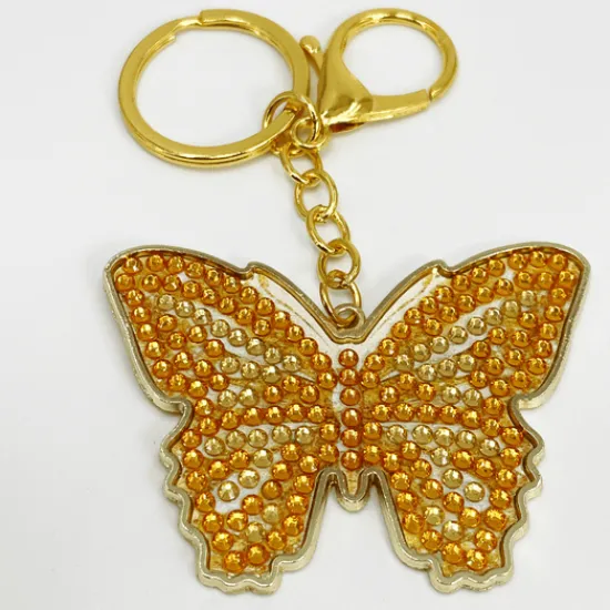 Craft Buddy Bonnie Butterfly Crystal Art Metal Keyring Kit Discount