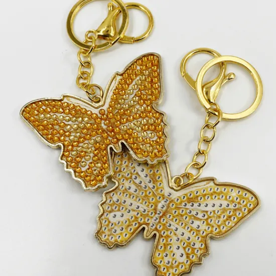 Craft Buddy Bonnie Butterfly Crystal Art Metal Keyring Kit Discount