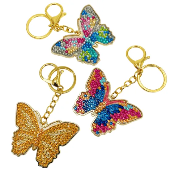 Craft Buddy Bonnie Butterfly Crystal Art Metal Keyring Kit Discount