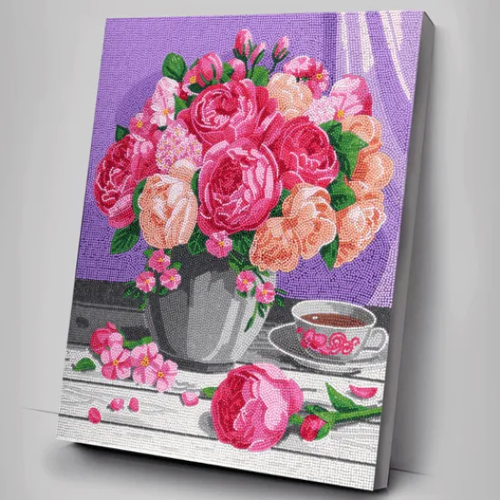 Craft Buddy Bouquet Crystal Art Canvas Kit 40x50cm Outlet