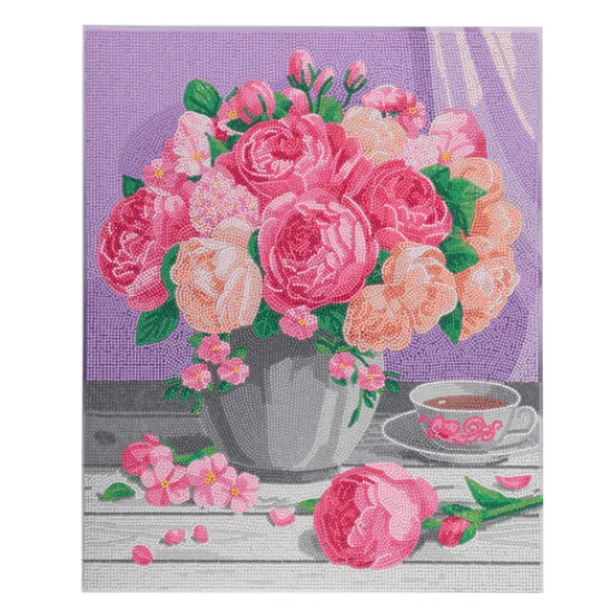 Craft Buddy Bouquet Crystal Art Canvas Kit 40x50cm Outlet