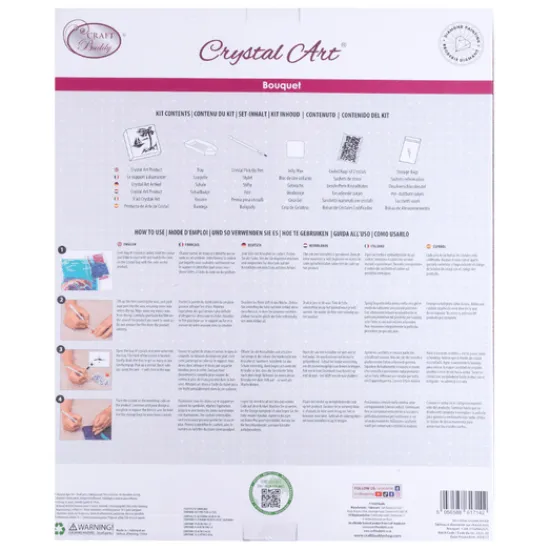 Craft Buddy Bouquet Crystal Art Canvas Kit 40x50cm Outlet