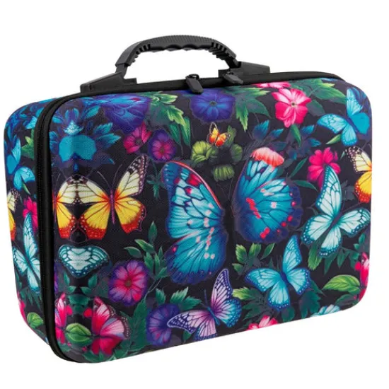 Craft Buddy Butterflies Crystal Art Storage Case - 120 Bottles New