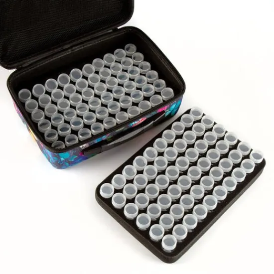 Craft Buddy Butterflies Crystal Art Storage Case - 120 Bottles New