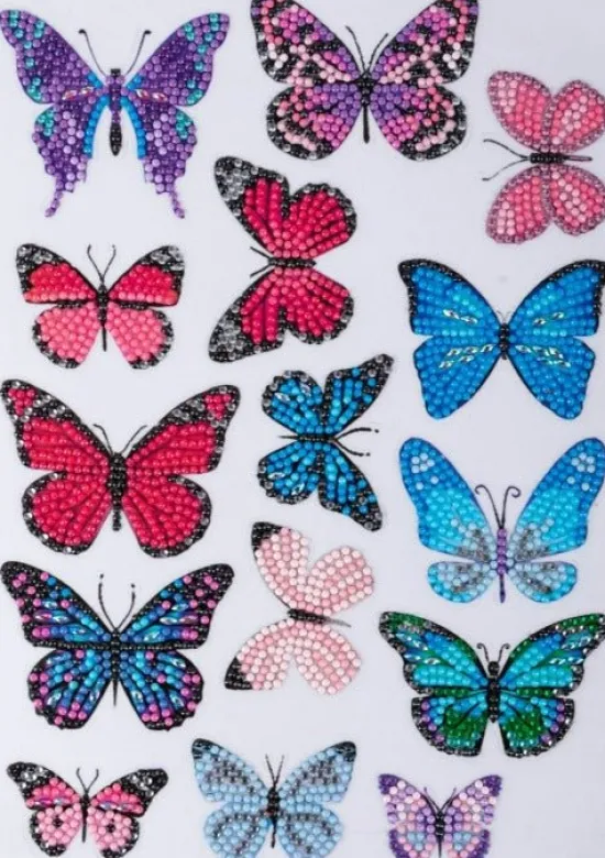 Craft Buddy "Butterfly" Crystal Art Sticker Set Discount