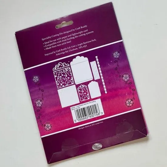 Craft Buddy CBD52: Heart and Vine Gifting Wallet Die Set New