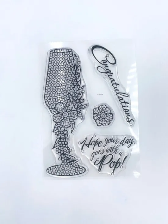 Craft Buddy CCST64: Crystal Art A6 Stamp Set - Floral Fizz Discount