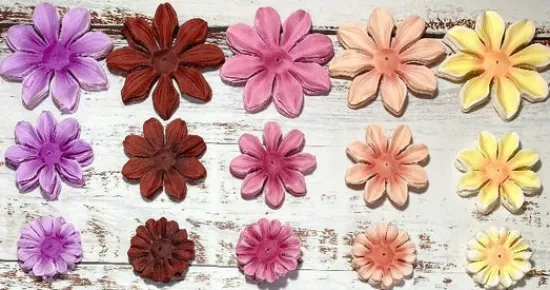 Craft Buddy "Celebration Jumbo Dahlias" Forever Flowerz approx 100 New