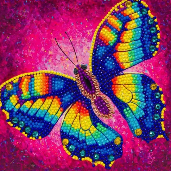 Craft Buddy "Change" Crystal Art Card by Rachel Froud 18x18cm Sale