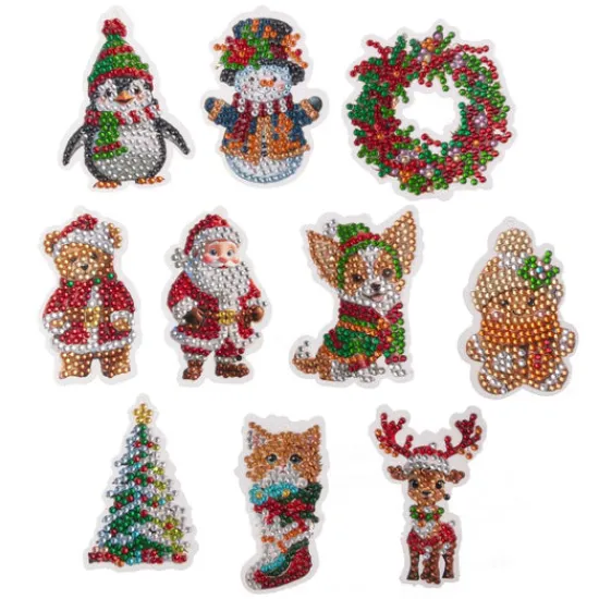 Craft Buddy "Christmas" Gift Bag & Tag Crystal Art Set Discount