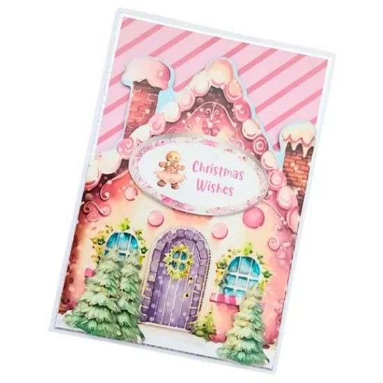 Craft Buddy Christmas Gingerbread House Card Making Kit x 24 Cards New