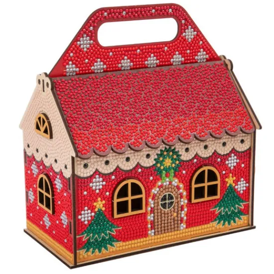 Craft Buddy "Christmas House" 3D Crystal Art Wooden Decoration New