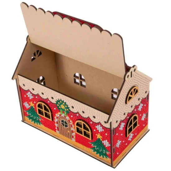 Craft Buddy "Christmas House" 3D Crystal Art Wooden Decoration New