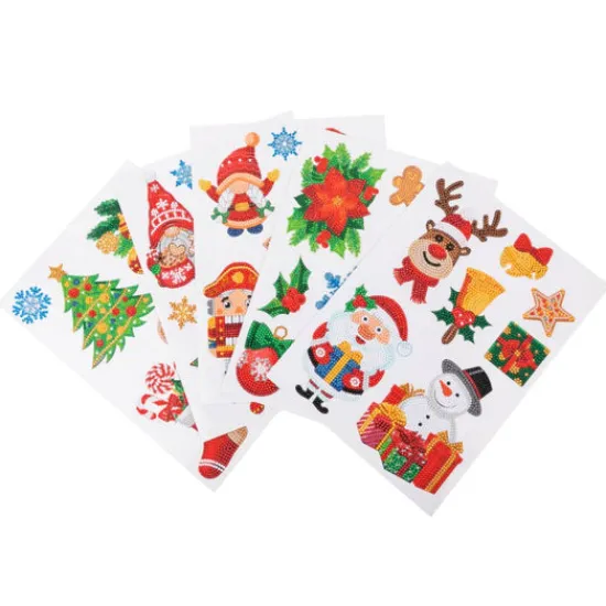 Craft Buddy "Christmas Joy" Crystal Art Wall Sticker Set x39 Clearance
