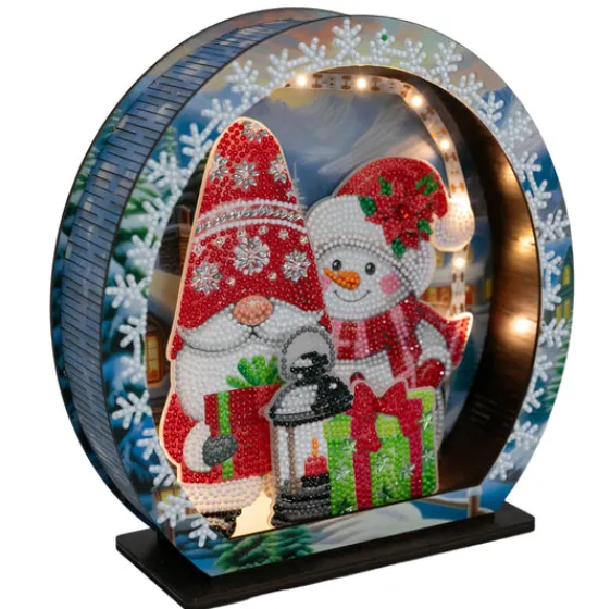 Craft Buddy "Christmas Scene" Crystal Art LED 3D Scene Kit Discount