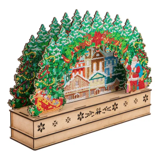 Craft Buddy "Christmas Scene" 3D Crystal Art Light Up Scene Kit Sale