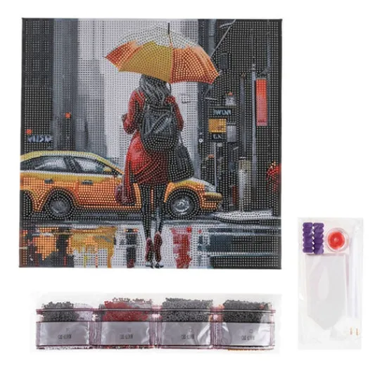 Craft Buddy “City Reflections” Crystal Art Canvas Kit 30x30cm Discount