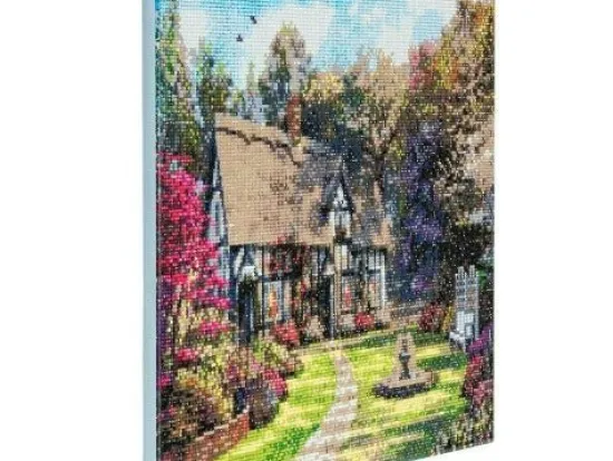 Craft Buddy "Country Cottage" Crystal Art Canvas Kit 40x50 cm Best