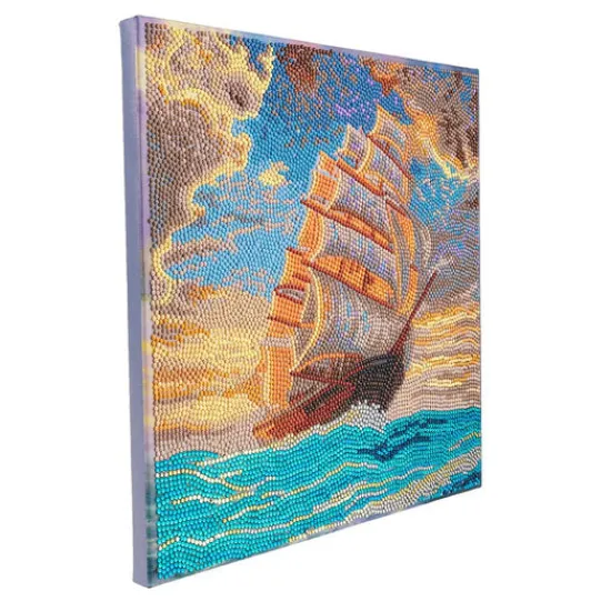 Craft Buddy "Courageous Voyage" Crystal Art Canvas by Thomas Kinkade 30x30cm Fashion