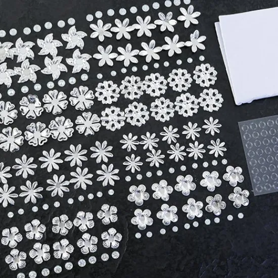 Craft Buddy 80 3D Ornate Metal Flowers with Resin Centres Outlet