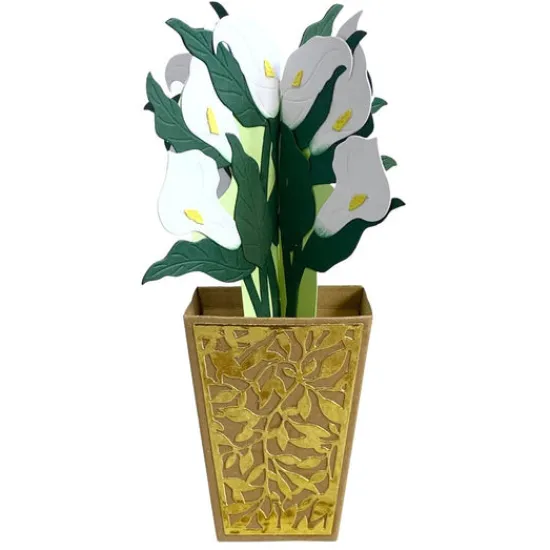 Craft Buddy “Cala Lilies” Beautiful Bouquet 3D Gift Card Die Set Best