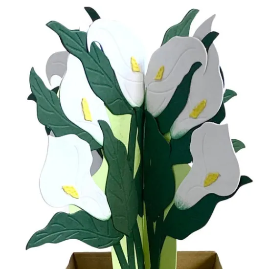 Craft Buddy “Cala Lilies” Beautiful Bouquet 3D Gift Card Die Set Best