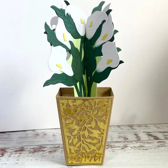 Craft Buddy “Cala Lilies” Beautiful Bouquet 3D Gift Card Die Set Best