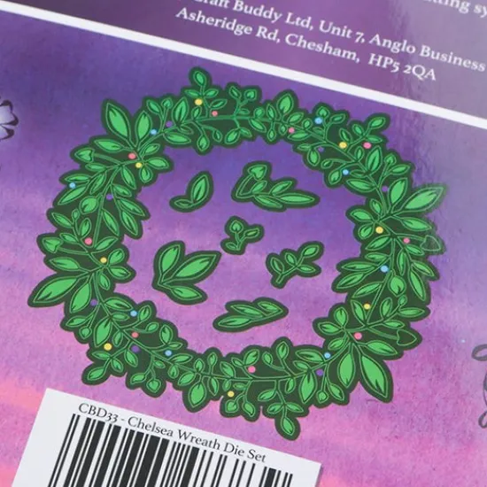 Craft Buddy Chelsea Wreath Die Set New