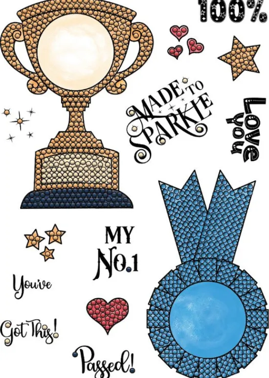 Craft Buddy Crystal 100 Ways to Celebrate A5 Stamp Set Online