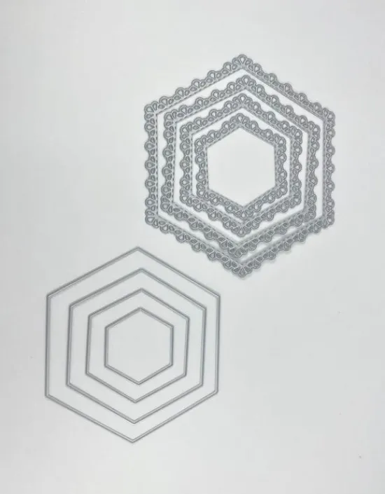 Craft Buddy Decorative Nested Hexagons Die Set Online