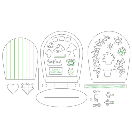 Craft Buddy “Fantasy Fairy Door” Die Set 30 x Piece Sale