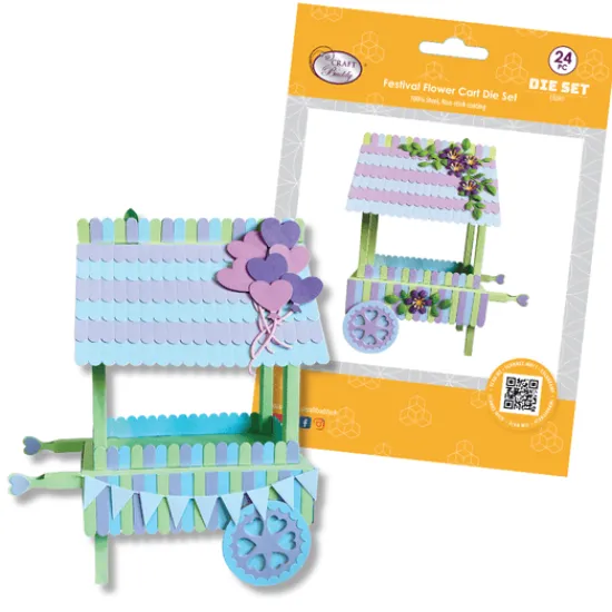 Craft Buddy “Festival Flower Cart” Die Set 24 x Piece Online