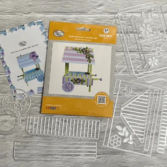 Craft Buddy “Festival Flower Cart” Die Set 24 x Piece Online