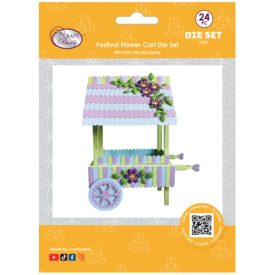 Craft Buddy “Festival Flower Cart” Die Set 24 x Piece Online