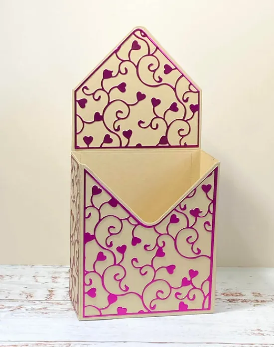 Craft Buddy Forever Flowerz Floral Cascade Envelope Box die set Hot