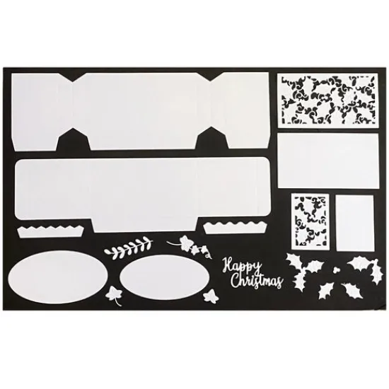 Craft Buddy "Jolly Holly" Cracker Gift Box Base Die Set Outlet